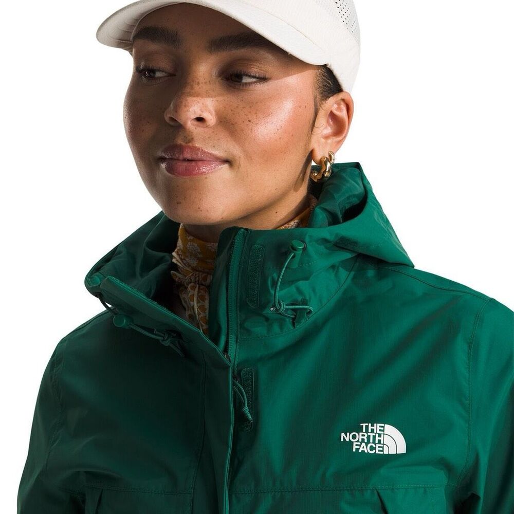 The North Face Hooded Antora Rain Full Zip Parka Deep Nori Green XS - Picture 5 of 7